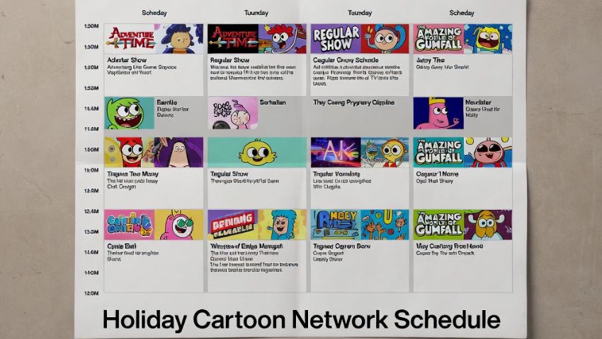 Holiday Cartoon Network Schedule